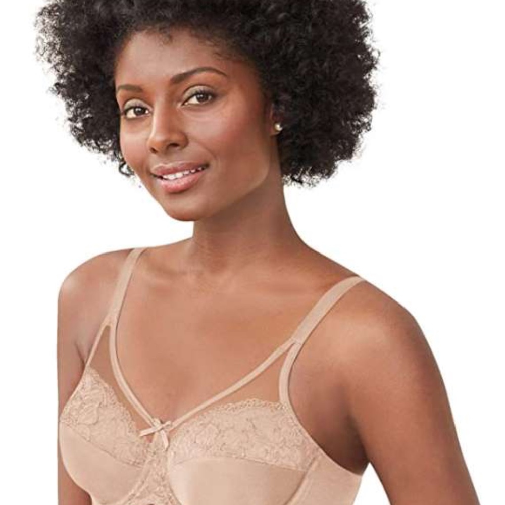 Lilyette Womens Ultimate Smoothing Minimizer Underwire Bra Size 36G